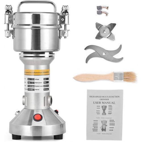  TOPQSC Tragbar Elektrische Getreidemuehle Muesli Getreide Grinder 220V Schnelle Geschwindigkeit Grinder Powder Maschine 28000RPM 3 Klingen Timing Schleif Maschine Kuechenmaschine Fuer