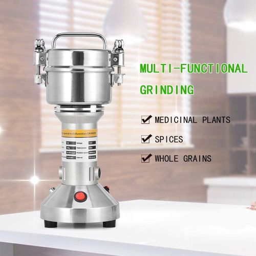  TOPQSC Tragbar Elektrische Getreidemuehle Muesli Getreide Grinder 220V Schnelle Geschwindigkeit Grinder Powder Maschine 28000RPM 3 Klingen Timing Schleif Maschine Kuechenmaschine Fuer