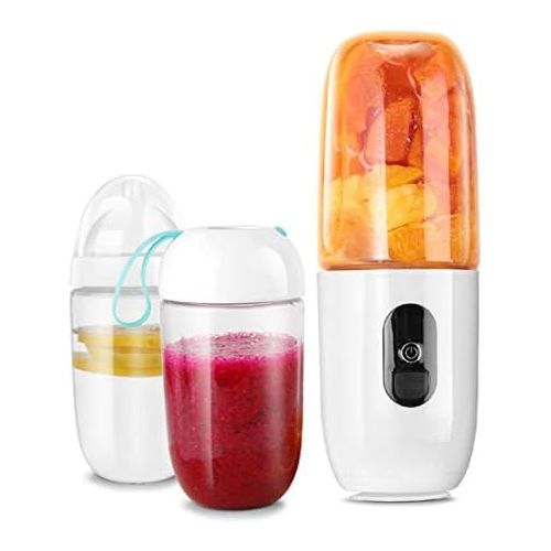  Marke: TYUIO TYUIO Smoothie Blender, 2400mAh tragbare USB aufladbare Blender mit 460 ml Glas-Spielraum-Flaschen, 4 Edelstahl Leistungsstarke Klingen, Batterieanzeige for Shakes und Smoothies Ou