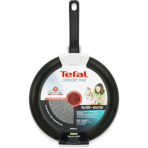 테팔 Tefal Comfort Max Bratpfanne aus Edelstahl, Edelstahl, Silber, 20 cm