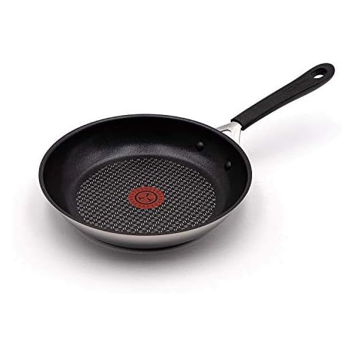 테팔 Tefal G435S2 Jamie Oliver Induktion Pfannenset 4-teilig 24 und 28 cm + Jamie Oliver Glasdeckel 28cm und Ingenio Pfannenwender, Antihaft Pfanne, Induktionsherd geeignet, Genieteter