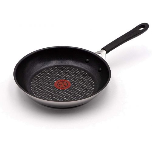 테팔 Tefal G435S2 Jamie Oliver Induktion Pfannenset 4-teilig 24 und 28 cm + Jamie Oliver Glasdeckel 28cm und Ingenio Pfannenwender, Antihaft Pfanne, Induktionsherd geeignet, Genieteter