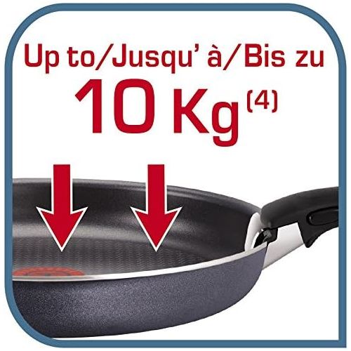 테팔 Tefal l6719112 ST Ingenio Authentic non-stick Induktion Pfannen-Set, 1 Griff,Aluminium, schwarz 23,7x23,7 cm, 28x28 cm