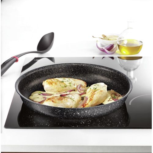 테팔 Tefal l6719112 ST Ingenio Authentic non-stick Induktion Pfannen-Set, 1 Griff,Aluminium, schwarz 23,7x23,7 cm, 28x28 cm