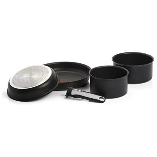 테팔 Tefal L6549102 Performance Pfannen- und Topf-Set 5-teilig, antihaftversiegelt, induktionsgeeignet, Starterset, schwarz