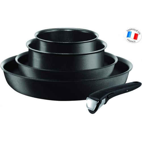 테팔 Tefal L6549102 Performance Pfannen- und Topf-Set 5-teilig, antihaftversiegelt, induktionsgeeignet, Starterset, schwarz