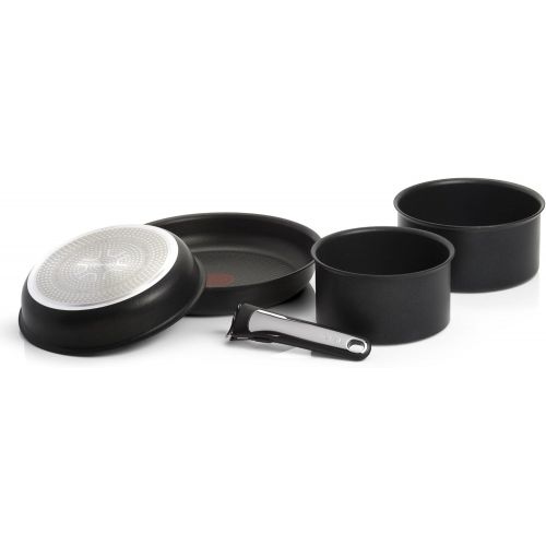 테팔 Tefal L6549102 Performance Pfannen- und Topf-Set 5-teilig, antihaftversiegelt, induktionsgeeignet, Starterset, schwarz