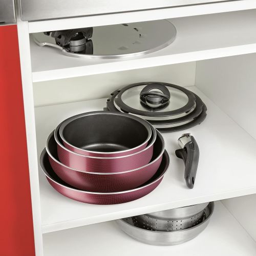 테팔 Tefal l2289002Ingenio Essential Set, 20-teilig alle Herde ausser Induktion, rot