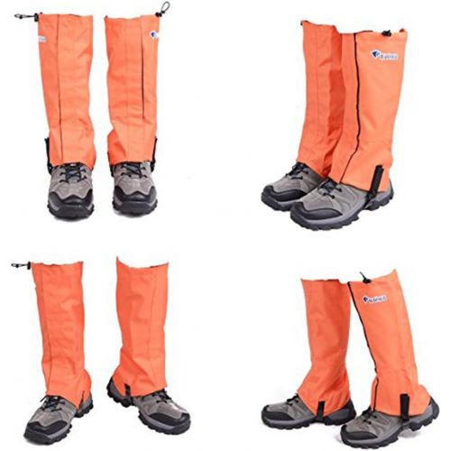  Marke: VORCOOL VORCOOL wasserdichte Outdoor-Wanderung Wandern Klettern Jagd Snow Legging Gamaschen - Groesse L (Orange)