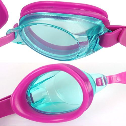  Marke: William 337 William 337 Kinder Schwimmen Schutzbrillen Wasserdicht Anti-Fog Silikon Schwimmen Brillen Junge Madchen Brille (Farbe : A)