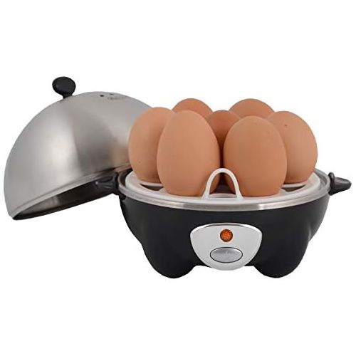  Marke: Zilan Elektrischer Eierkocher | Eier Kocher | Egg Cooker | 1-7 Eier | Eier 450 Watt | Edelstahlheizplatte | Automatische Abschaltung | Kontrollleuchte |