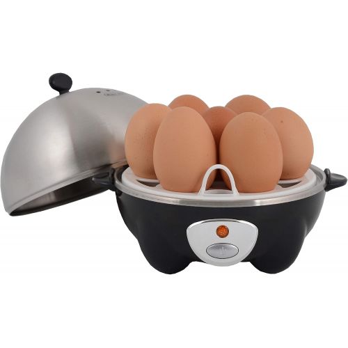  Marke: Zilan Elektrischer Eierkocher | Eier Kocher | Egg Cooker | 1-7 Eier | Eier 450 Watt | Edelstahlheizplatte | Automatische Abschaltung | Kontrollleuchte |