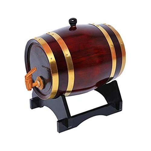  Marke: Zljaa Zljaa Weinspender, Whiskyfass, Weinfass, Holzfass fuer Whisky Oder Wein, Eiche, Inklusive Eichenfass, Eichenstander, Eichenkorken, Eichenholzhahn,15L