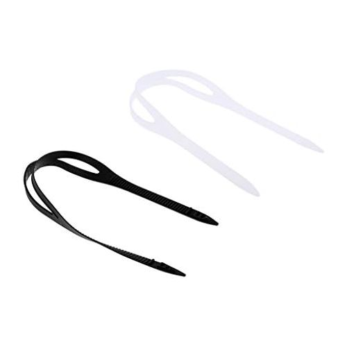  Marke: perfk perfk 2 Stueck Schwarz+Transparent Silikon Band Ersatzband Maskenband Silikonband Kopfband fuer Schwimmbrille Tauchbrille Tauchmasken Schnorchelmaske