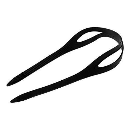 Marke: perfk perfk 2 Stueck Schwarz+Transparent Silikon Band Ersatzband Maskenband Silikonband Kopfband fuer Schwimmbrille Tauchbrille Tauchmasken Schnorchelmaske