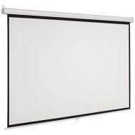 Marketworldcup - 119 Manual Projector Screen 84X84 Pull Down Projection Home Movie Theater Premium Quality!! Blowout Prices!