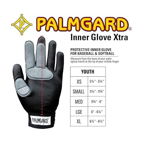  Markwort PALMGARD Inner Glove Xtra Youth Left Hand - Small,Black,PYE101-S