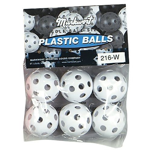  Markwort 5-Inch Traditional Style Pliable Plastic Practice Golf Balls