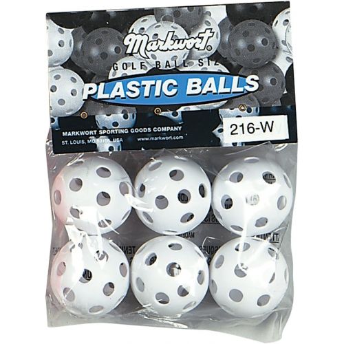  Markwort 5-Inch Traditional Style Pliable Plastic Practice Golf Balls