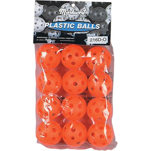  Markwort 5-Inch Traditional Style Pliable Plastic Golf Training Balls (Dozen)