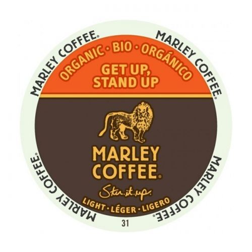  Marley Coffee Get Up Stand Up Light Organic K-Cup Portion Pack for Keurig Brewers by Martinson Coffee