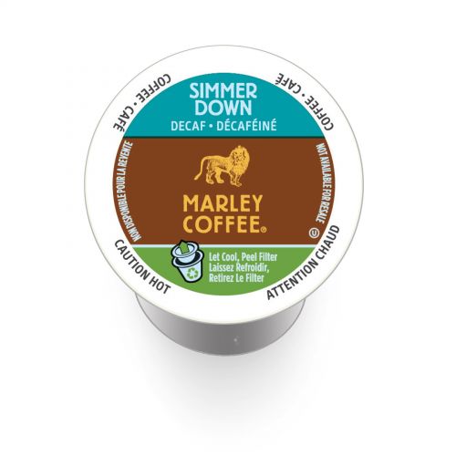  Marley Coffee Simmer Down Decaf, RealCup Portion Pack For Keurig Brewers by Marley Coffee