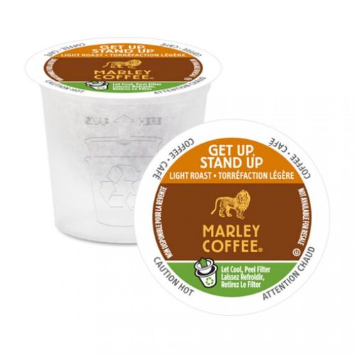  Marley Coffee Get Up Stand Up Light Organic, RealCups for Keurig Brewers 96 Count