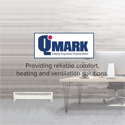  Marley Qmark QTS1504T Toe Kick Heater for Basements, Bathrooms, Offices, and Tight Spaces, 1500 Watt, 240 Volt, Black