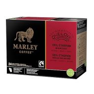 Marley Coffee One Love, 100% Ethiopian, Medium Roast Coffee, Keurig K-Cup Brewer Compatible Pods, 24 Count