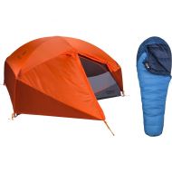 Marmot Limelight 3P Tent + Trestles 15 Sleeping Bag Bundle