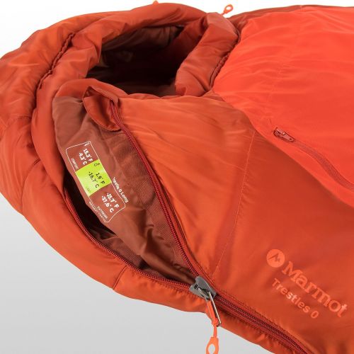 마모트 Marmot Trestles 0 Sleeping Bag: 0F Synthetic