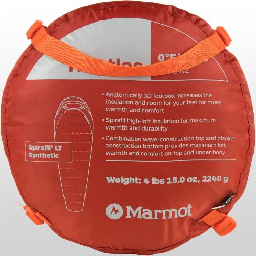 마모트 Marmot Trestles 0 Sleeping Bag: 0F Synthetic