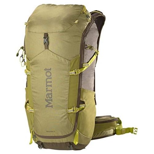 마모트 [아마존베스트]Marmot Graviton 34 Lightweight Hiking Backpack, Citronelle/Olive