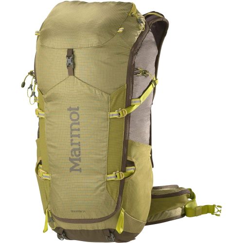 마모트 [아마존베스트]Marmot Graviton 34 Lightweight Hiking Backpack, Citronelle/Olive