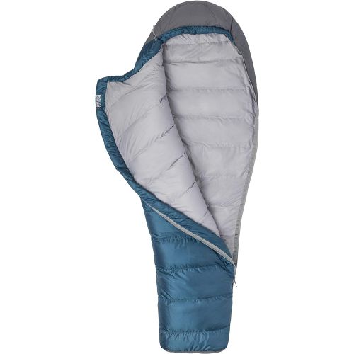 마모트 Marmot Ironwood 20 Mummy Lightweight Sleeping Bag, 20-Degree Rating, Denim/Steel Onyx