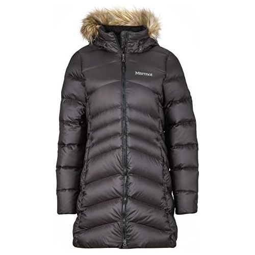 마모트 Marmot Womens Montreal Knee-Length Down Puffer Coat, Fill Power 700