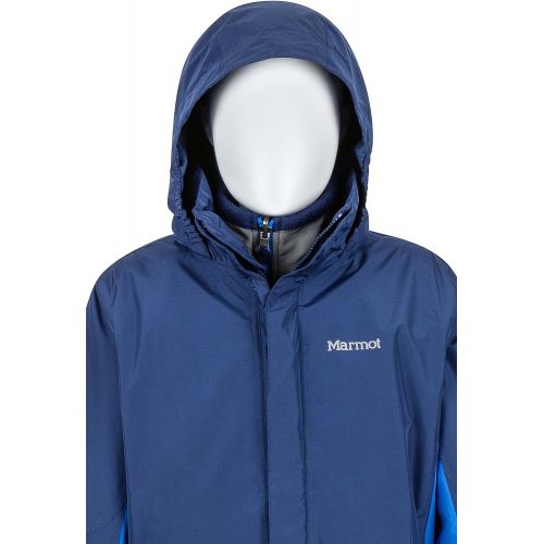 마모트 Marmot Boys Northshore Waterproof Hooded Rain Jacket with Removable Fleece Liner