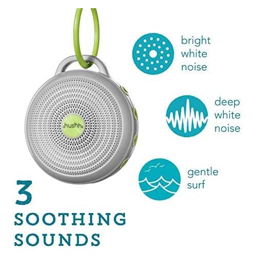  [아마존베스트]Marpac Hushh Portable White Noise Machine for Baby | 3 Soothing, Natural Sounds with Volume Control...
