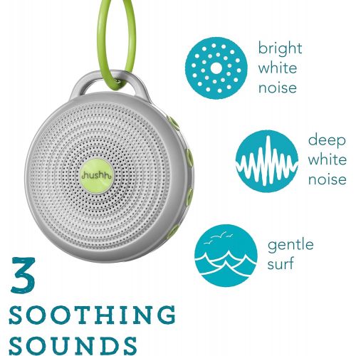  [아마존베스트]Marpac Hushh Portable White Noise Machine for Baby | 3 Soothing, Natural Sounds with Volume Control...