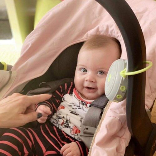 Marpac Hushh Portable White Noise Machine for Baby | 3 Soothing, Natural Sounds with Volume Control | Compact for On-the-Go Use & Travel | USB Rechargeable | Baby-Safe Clip & Child