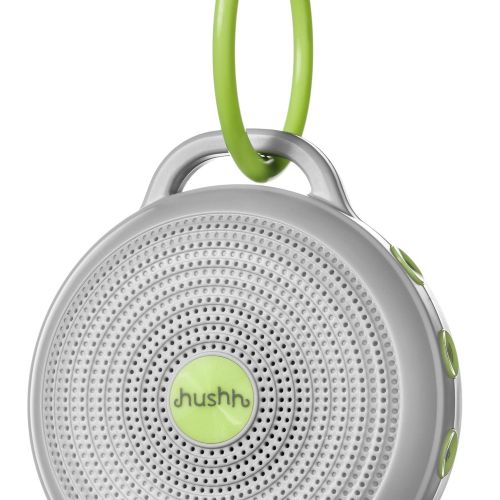  Marpac Hushh Portable White Noise Machine for Baby | 3 Soothing, Natural Sounds with Volume Control | Compact for On-the-Go Use & Travel | USB Rechargeable | Baby-Safe Clip & Child