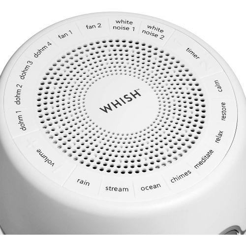  Marpac Whish White Noise Sound Machine | 16 Natural & Soothing Sounds with Volume Control | White Noise, Nature Sounds | Travel, Office Privacy, Sleep Therapy, Concentration | For