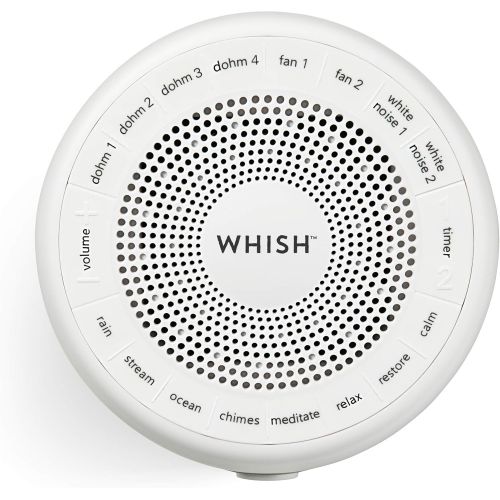  Marpac Whish White Noise Sound Machine | 16 Natural & Soothing Sounds with Volume Control | White Noise, Nature Sounds | Travel, Office Privacy, Sleep Therapy, Concentration | For