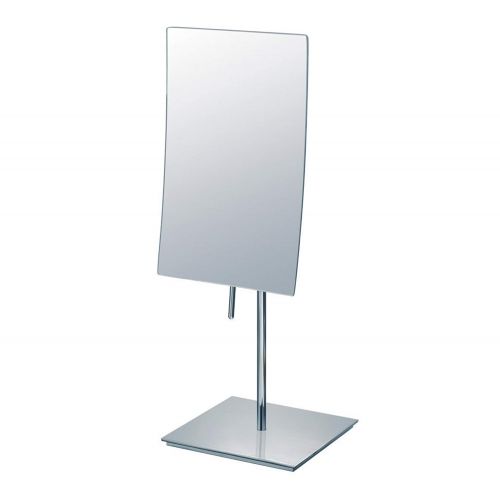  Marriott Minimalist Table-Top Vanity Mirror - Swivel Vanity Mirror with 3x Magnification - Sleek Chrome Finish