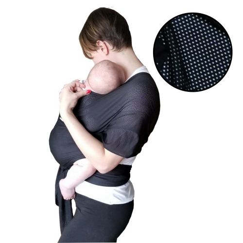  Mars & Stars baby The Breezy Wrap | Cotton-mesh Baby Carrier | Cool, Breezy, and Sweat-Free Baby-Wearing...