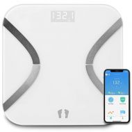 Marsboy marsboy Body Fat Monitors Fat Scale, Fit Yolanda APP, White