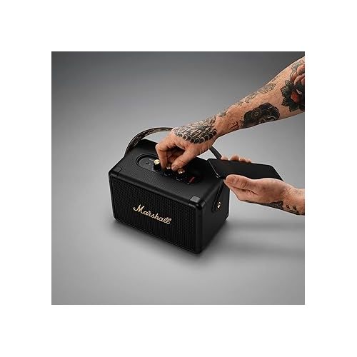 마샬 Marshall Kilburn II Bluetooth Portable Speaker, Black & Brass