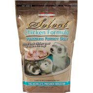 Marshall Pet Products Natural Complete Nutrition Premium Ferret Diet Food Select Chicken Formula with 3lbs of Fresh Chicken, Highly Digestible, 4 lbs