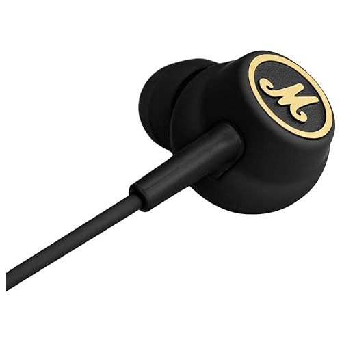 마샬 Marshall Mode EQ Wired in-Ear Headphones - Black and Brass