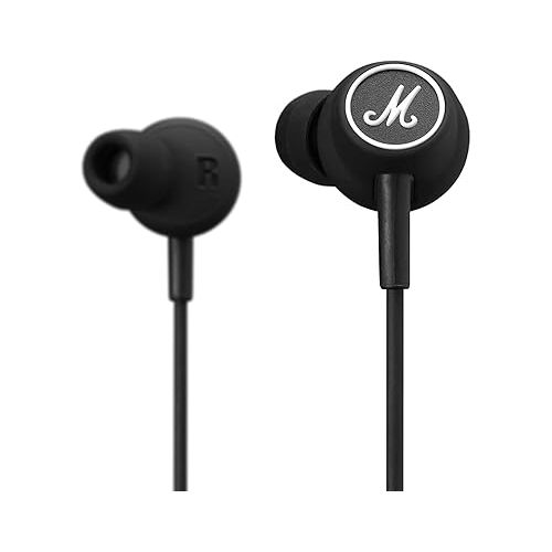 마샬 Marshall Mode in-Ear Headphones, Black & White